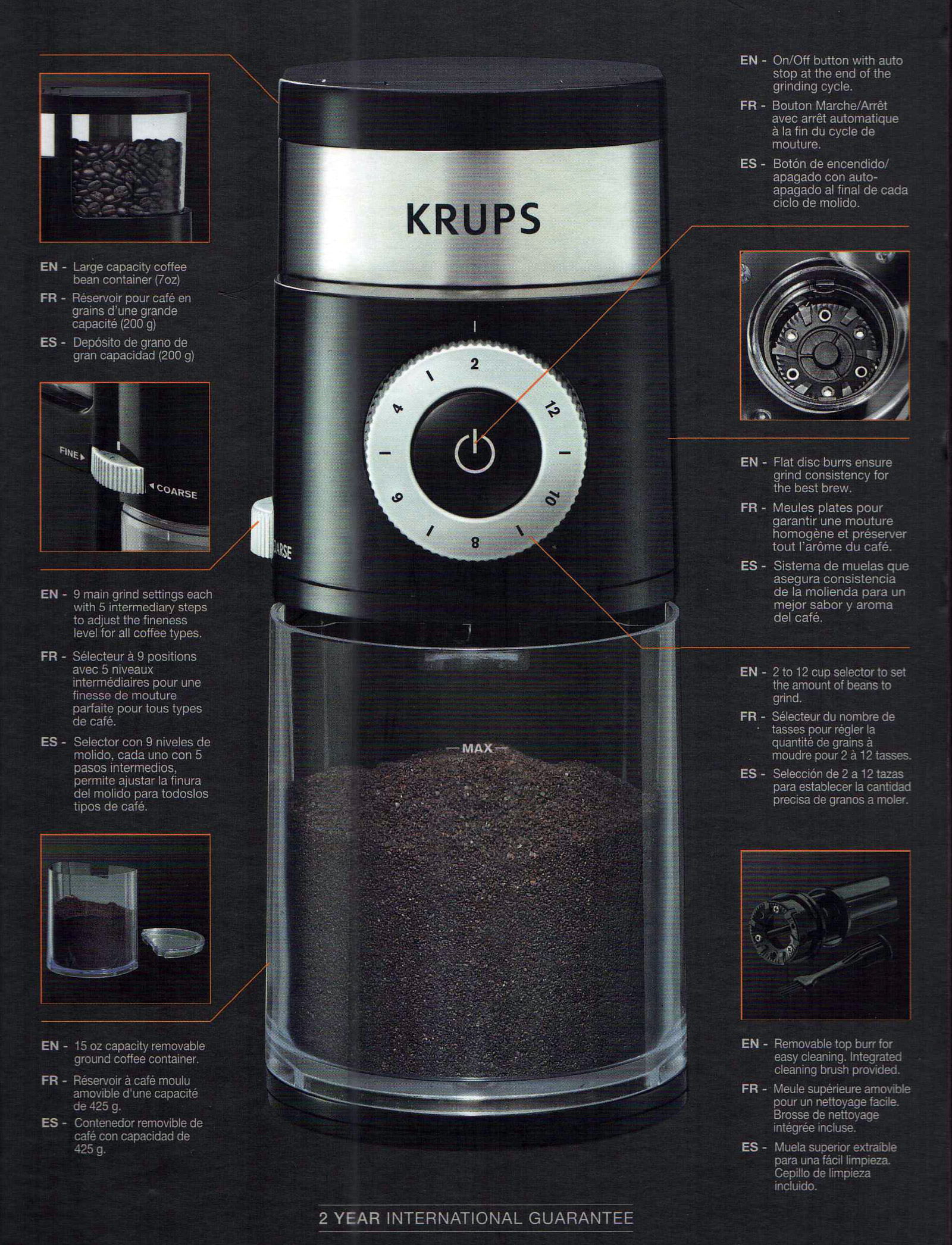 Krups GX5000 Burr Grinder eBay