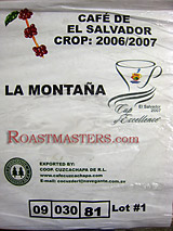 Click to enlarge El Salvador Finca La Montana - CoE #1