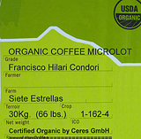 Click to enlarge Bolivia Francisco Hilari Organic micro-lot