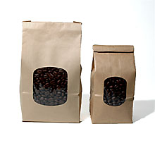 Click to enlarge 1/2 lb Kraft Tin-Tie bags