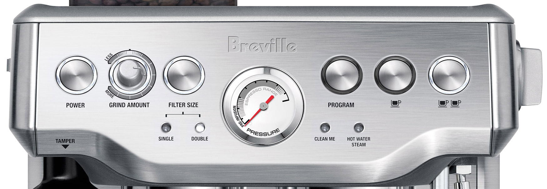 Breville 67 Oz Barista Express Espresso Machine in Brushed Stainless Steel