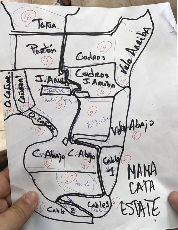 Map Mama Cata farm