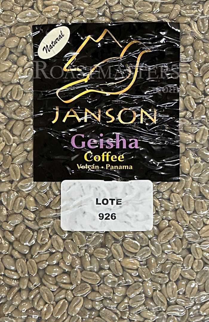 Roastmasters.com: Panama Janson Geisha Natural Lot 926