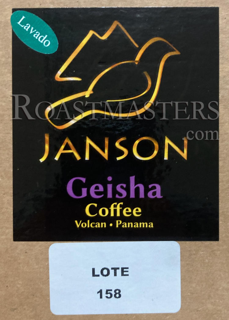 Roastmasters.com: Panama Janson Geisha Washed Lot 158