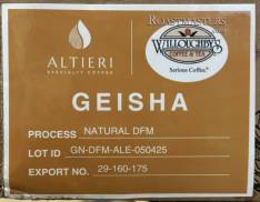 Panama Altieri Geisha Natural 'Ale"