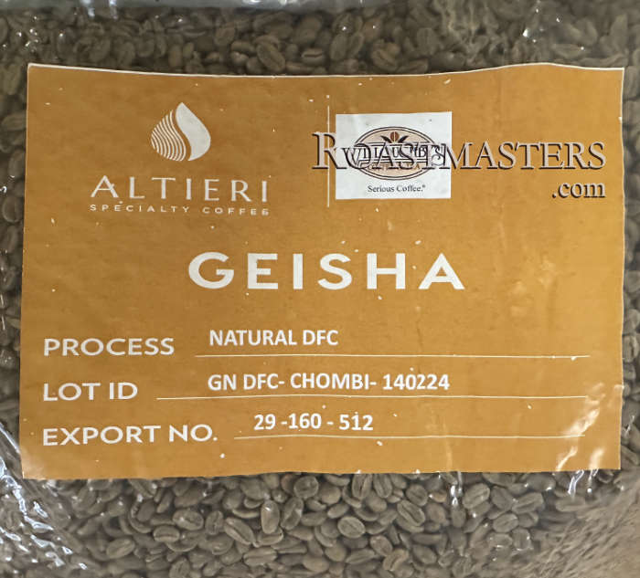 Roastmasters.com: Panama Altieri Geisha Natural 'Chombi'