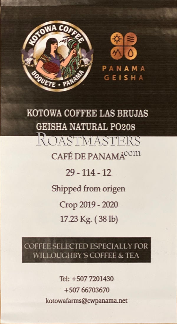 コーヒー APOLLON'S GOLD Kotowa Las Brujas 100g panama-kotowa-las-brujas-nat-