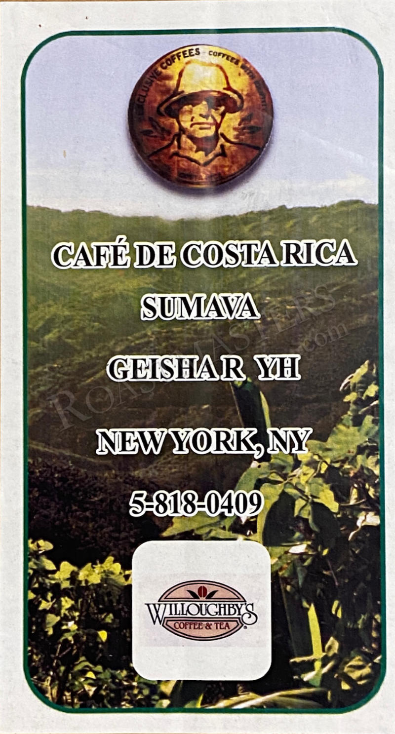 Roastmasters.com: Costa Rica Sumava Geisha Yellow Honey
