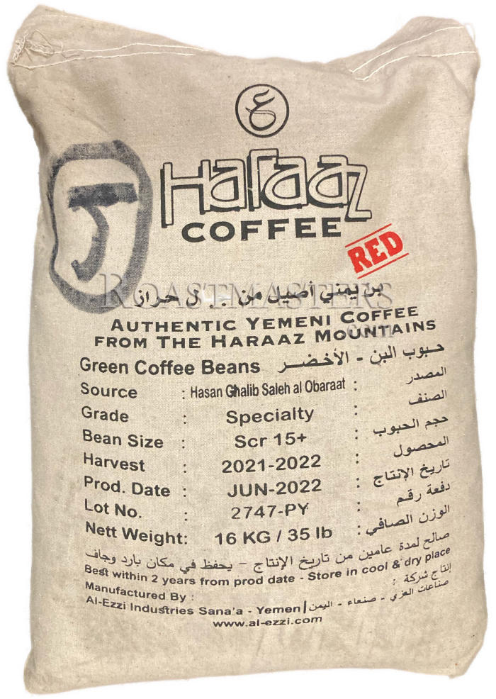 Yemen Haraaz Shari Red Grade unroasted coffee