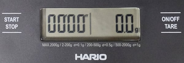 Hario VST-2000B V60 Drip Scale & Timer